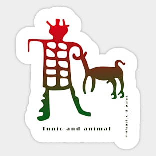 Tunic and animal Sticker